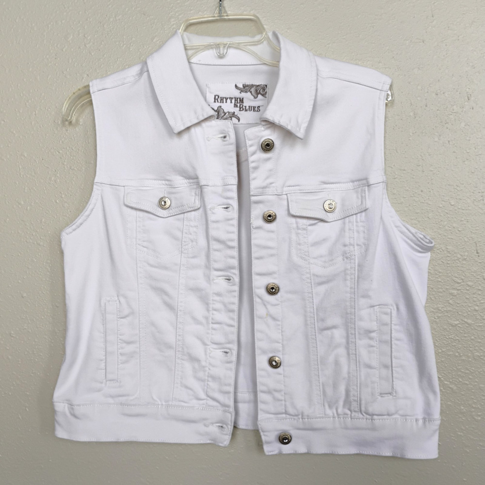 Rhythm & Blues Women's Vest White  - Size Medium